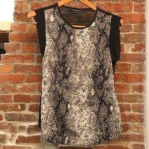 W118 by Walter Baker Snake Skin Pattern Top